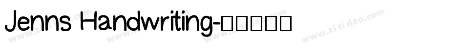 Jenns Handwriting字体转换